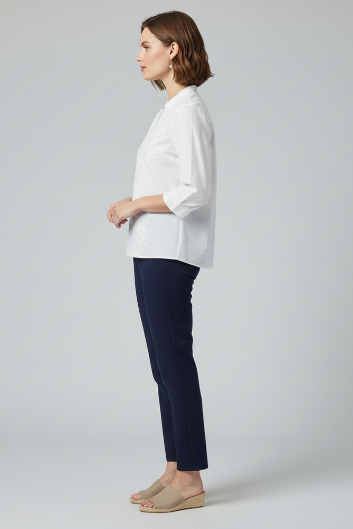 Aina | Women's Button-Up Blouse – Classic Collar Long Sleeve Shirt