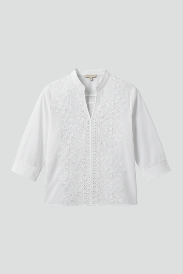 Aina | Women's Button-Up Blouse – Classic Collar Long Sleeve Shirt