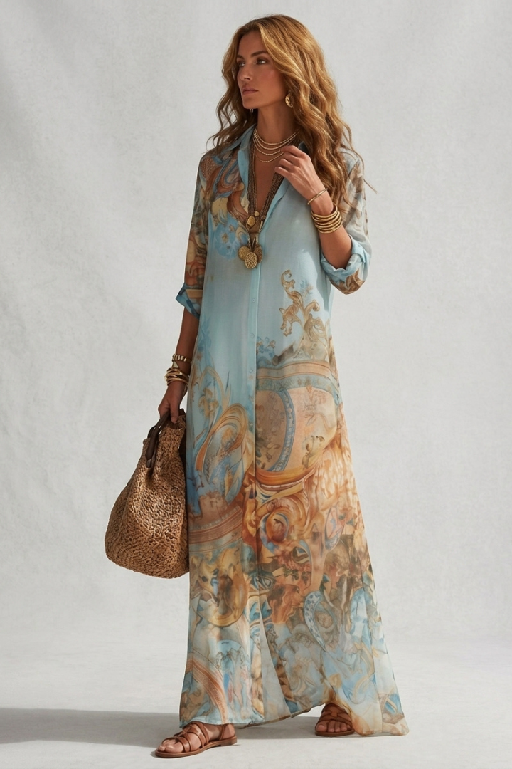 Allie | Women's Casual Midi Dress – Lightweight Flowy Elegant Dress