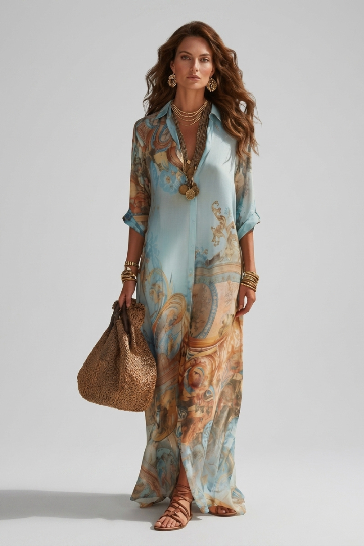 Allie | Women's Casual Midi Dress – Lightweight Flowy Elegant Dress