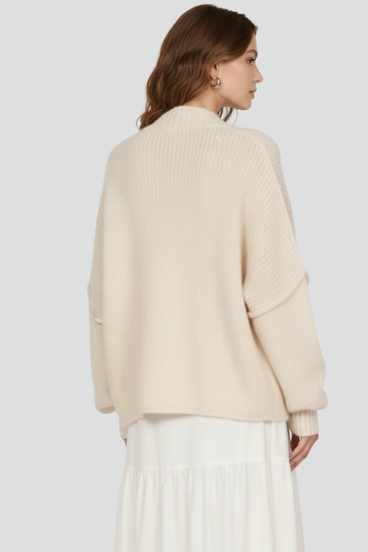 Analia | Women's Knit Cardigan – Button Front Long Sleeve Sweater