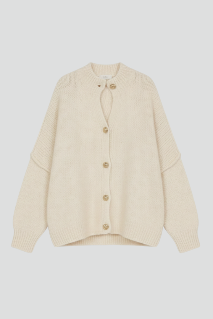 Analia | Women's Knit Cardigan – Button Front Long Sleeve Sweater