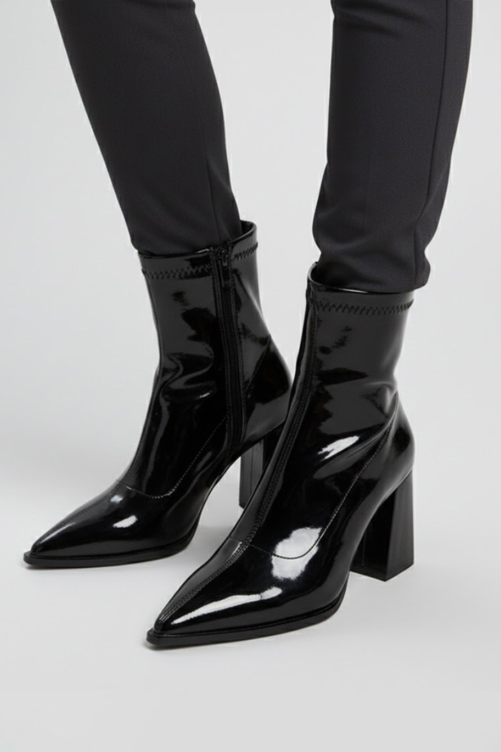Women’s Ankle Boots with Low Block Heel