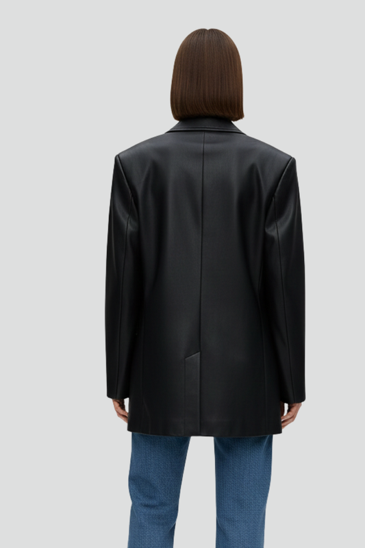 Annora | Women's Blazer – Notched Lapel Button Front Jacket with Long Sleeves