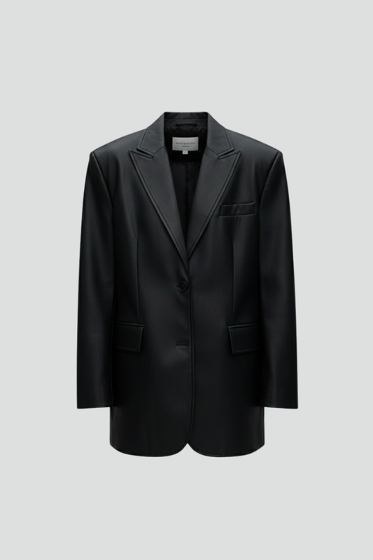 Annora | Women's Blazer – Notched Lapel Button Front Jacket with Long Sleeves