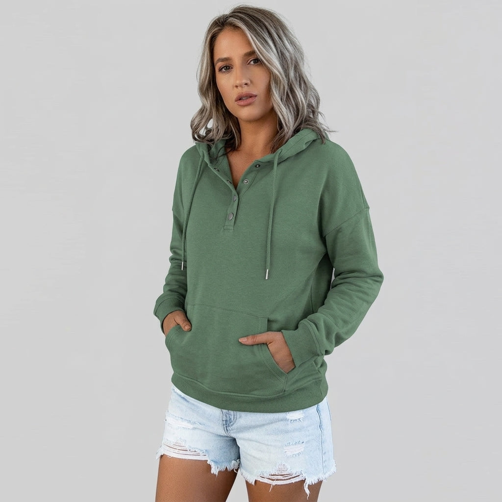 Arliana | Women’s Hoodie – Basic Hoodie Sweatshirt with Comfortable Fit and Solid-Color Design