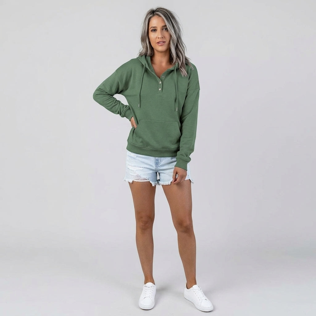Arliana | Women’s Hoodie – Basic Hoodie Sweatshirt with Comfortable Fit and Solid-Color Design