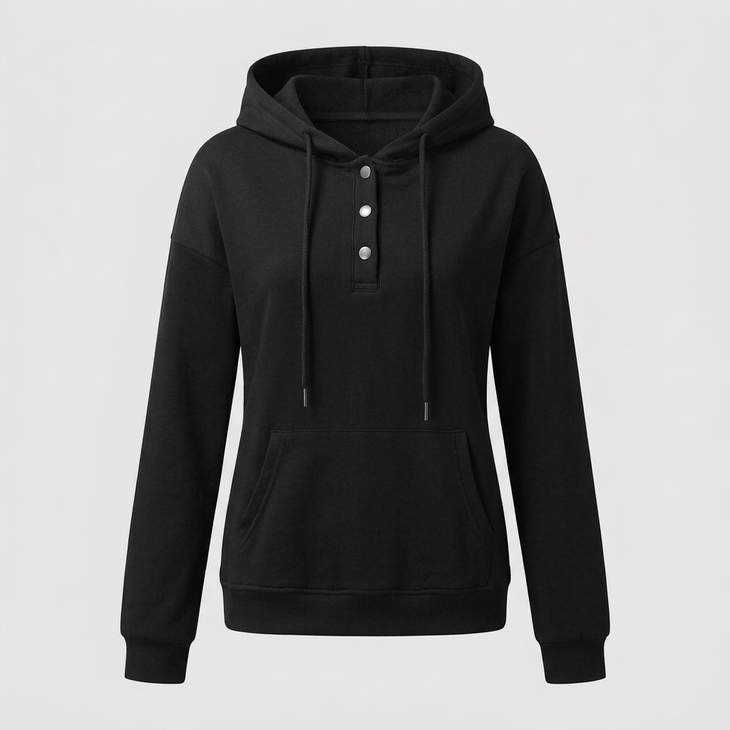 Arliana | Women’s Hoodie – Basic Hoodie Sweatshirt with Comfortable Fit and Solid-Color Design