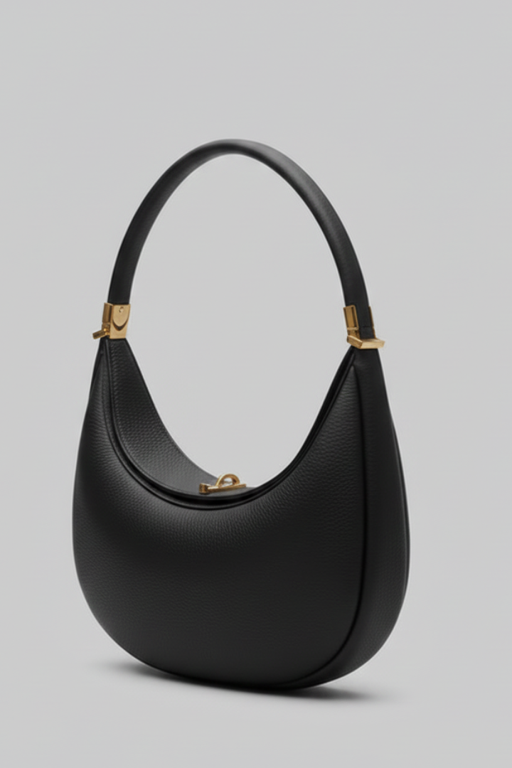 Arvella | Women’s Half-Curve Shoulder Bag – Crescent Handbag, Single Strap Purse
