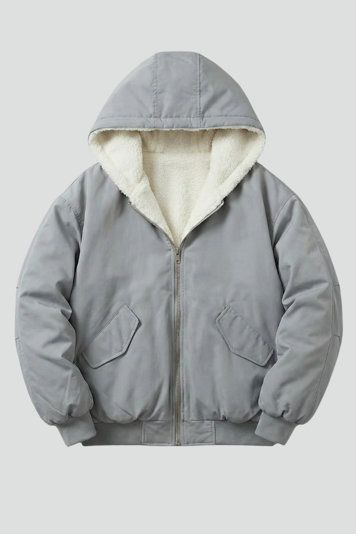Asterelle | Women’s Hooded Jacket with Full-Zip Closure, Elastic Cuffs, Snap Pockets & Ribbed Hem