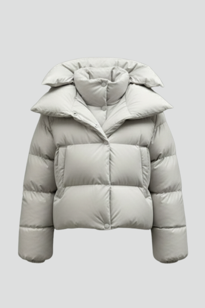 Auralyn | Women’s Quilted Puffer Jacket with Thick Padding, Shiny Finish