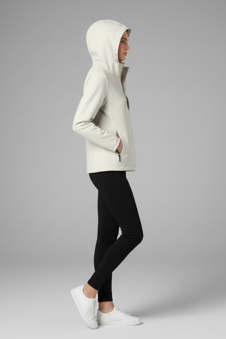 Avenia | Women’s Hooded Shell Jacket – Full-Zip Lightweight Windbreaker