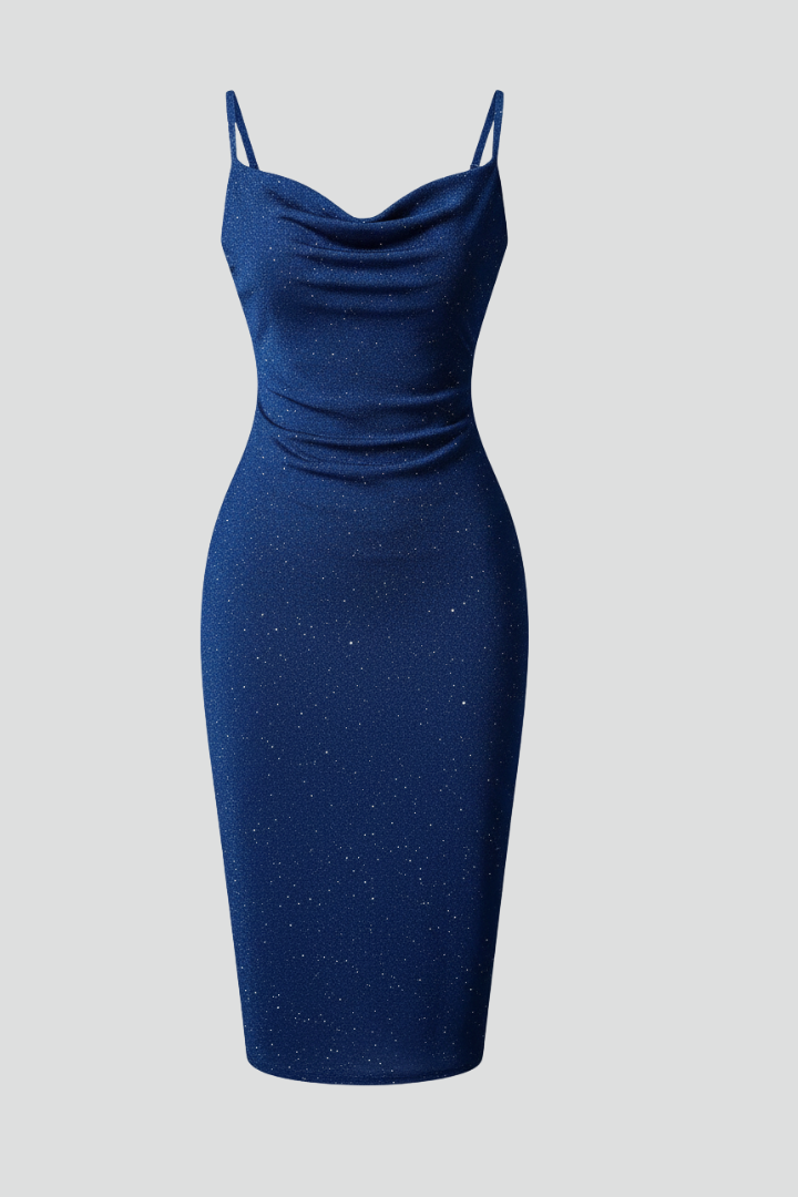 Azelie | Women's Elegant Sleeveless Dress – Scoop Neck Fitted Knee-Length Dress