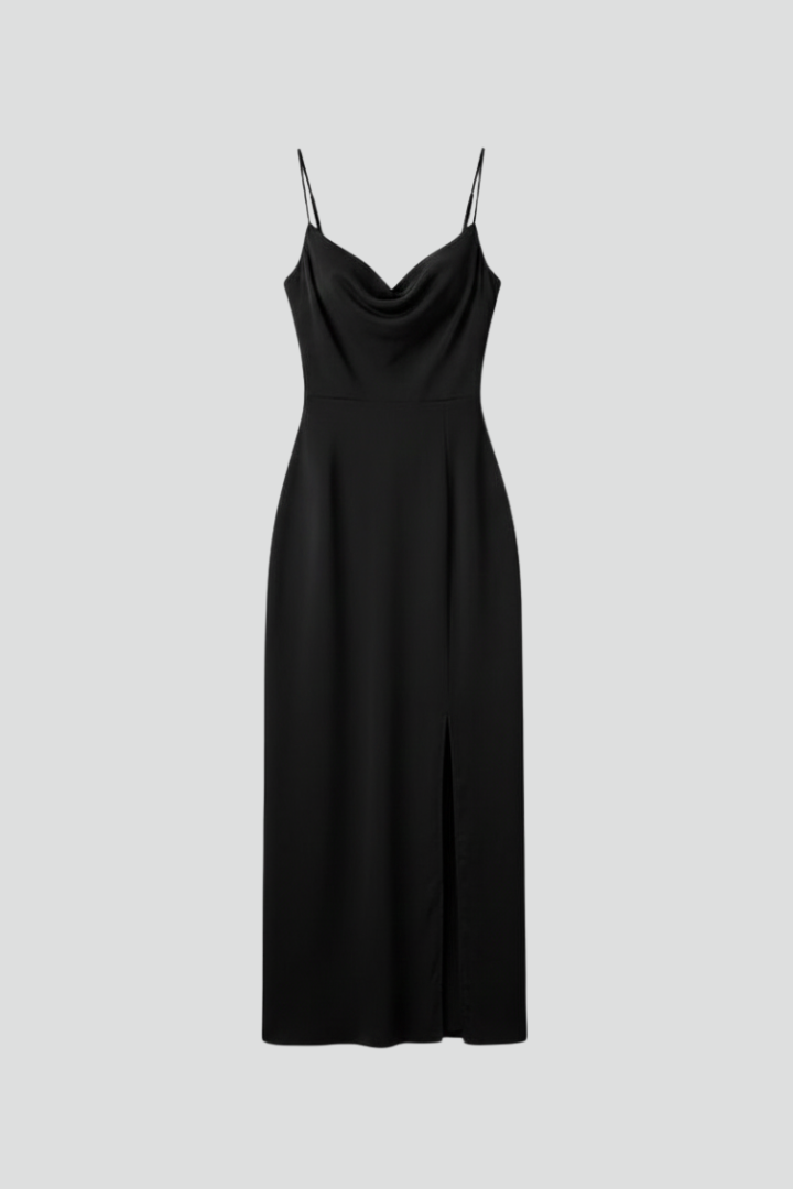 Bina | Women’s V-Neck Midi Maxi Dress with Spaghetti Straps