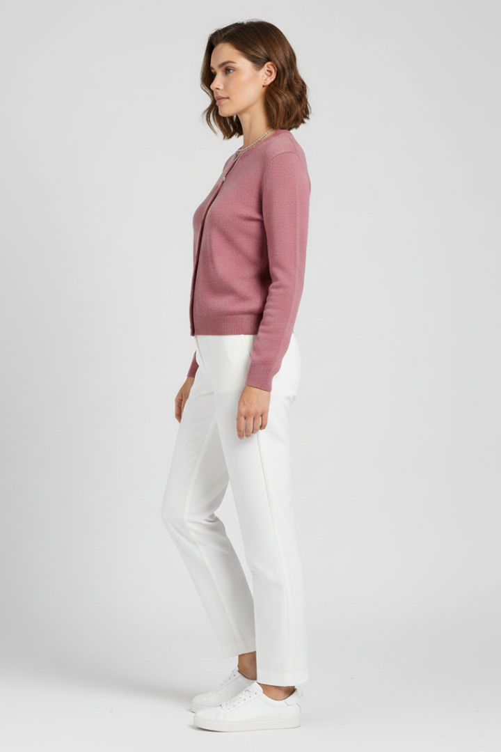 Brinley | Women's Casual Knit Cardigan - Long Sleeve Button-Up Sweater