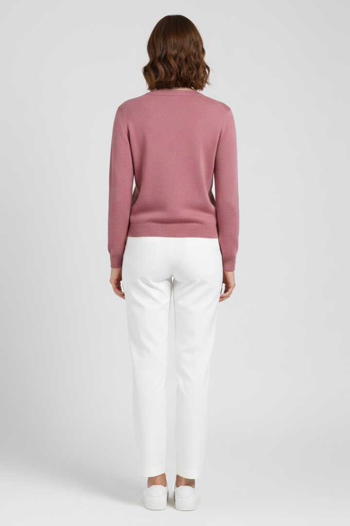 Brinley | Women's Casual Knit Cardigan - Long Sleeve Button-Up Sweater