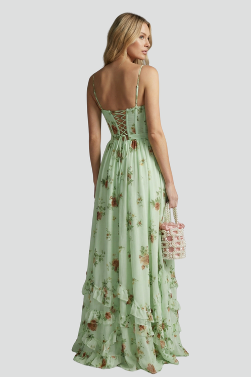 Brisa | Women’s Floral Maxi Dress with Spaghetti Straps