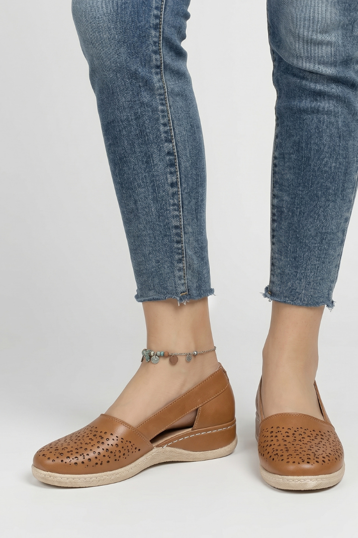 Calivra | Women’s Cutout Shoes – Breathable Patterned Upper, Cushioned Insole, Firm Support