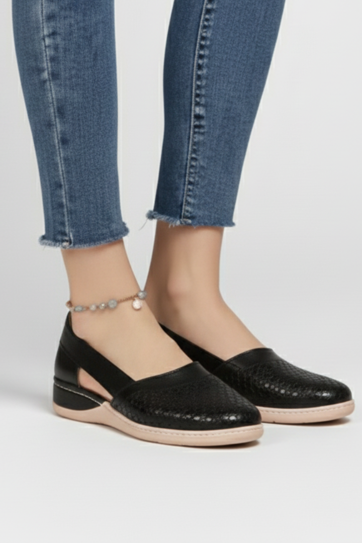 Calivra | Women’s Cutout Shoes – Breathable Patterned Upper, Cushioned Insole, Firm Support