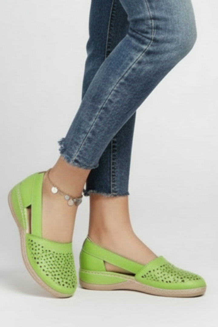 Calivra | Women’s Cutout Shoes – Breathable Patterned Upper, Cushioned Insole, Firm Support