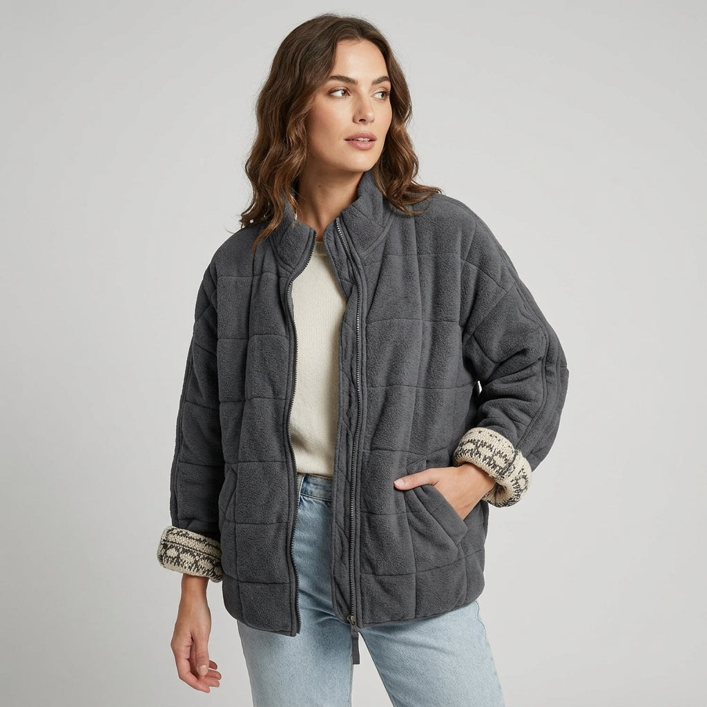 Calyssia | Oversized Women's Bomber Jacket – Lightweight Jacket with Soft Lining