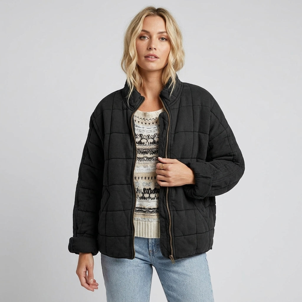 Calyssia | Oversized Women's Bomber Jacket – Lightweight Jacket with Soft Lining