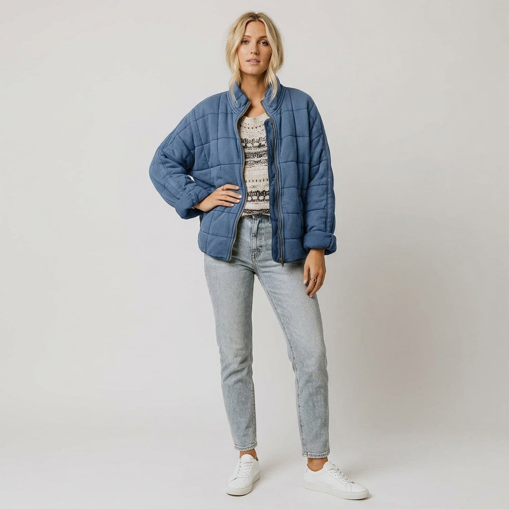 Calyssia | Oversized Women's Bomber Jacket – Lightweight Jacket with Soft Lining