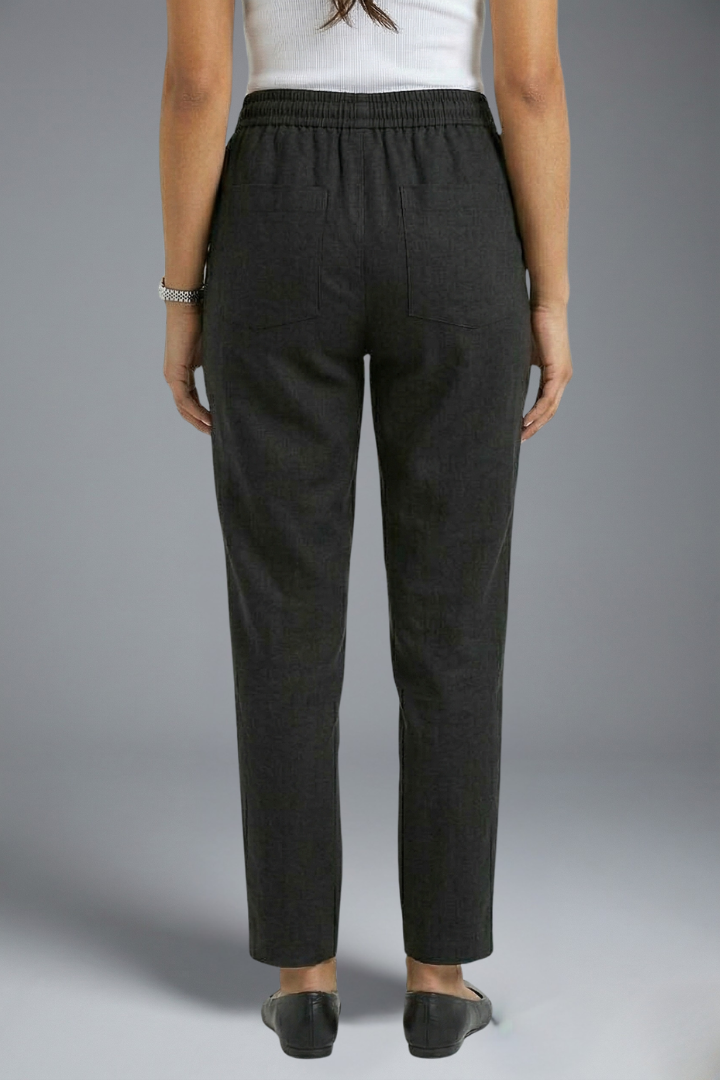 Celestine | Women’s Linen Blend Trousers – Straight Leg Pants