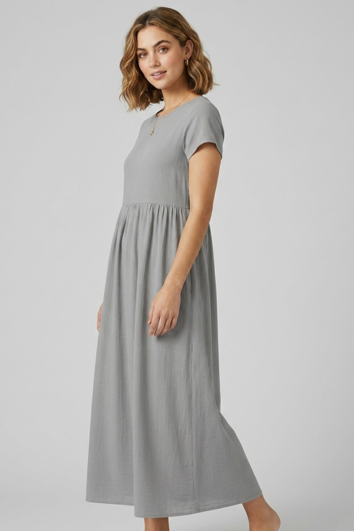 Cerys | Women’s Summer Maxi Dress – Relaxed Waist Sleeveless Straight Hem Dress