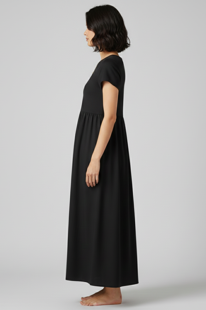 Cerys | Women’s Summer Maxi Dress – Relaxed Waist Sleeveless Straight Hem Dress
