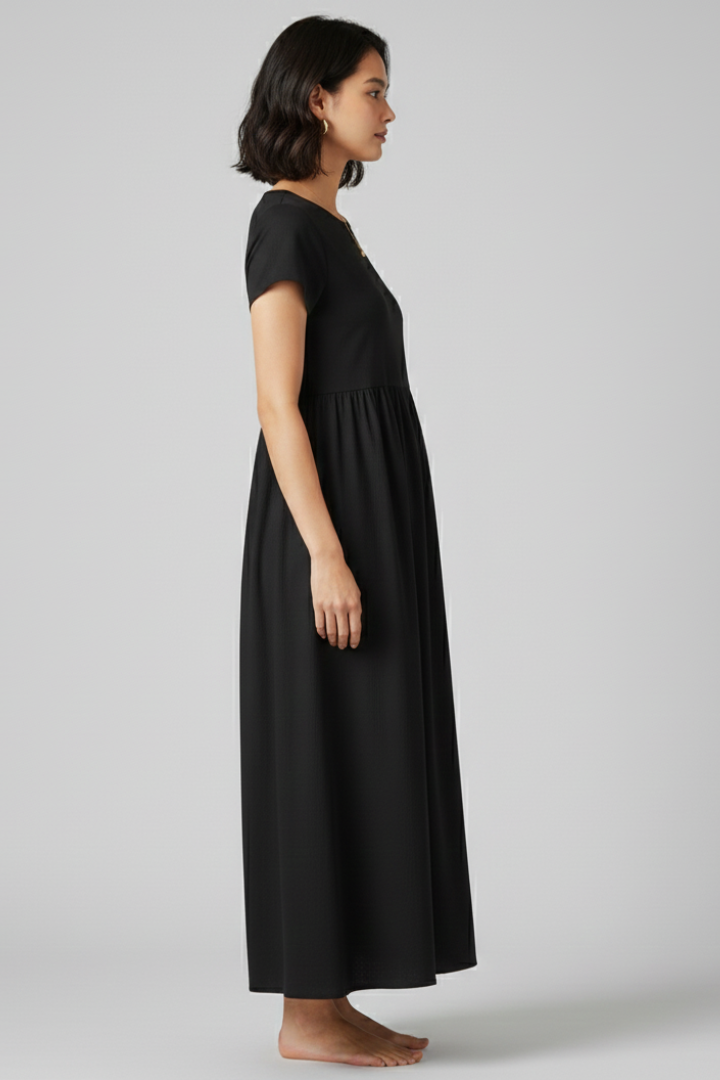 Cerys | Women’s Summer Maxi Dress – Relaxed Waist Sleeveless Straight Hem Dress