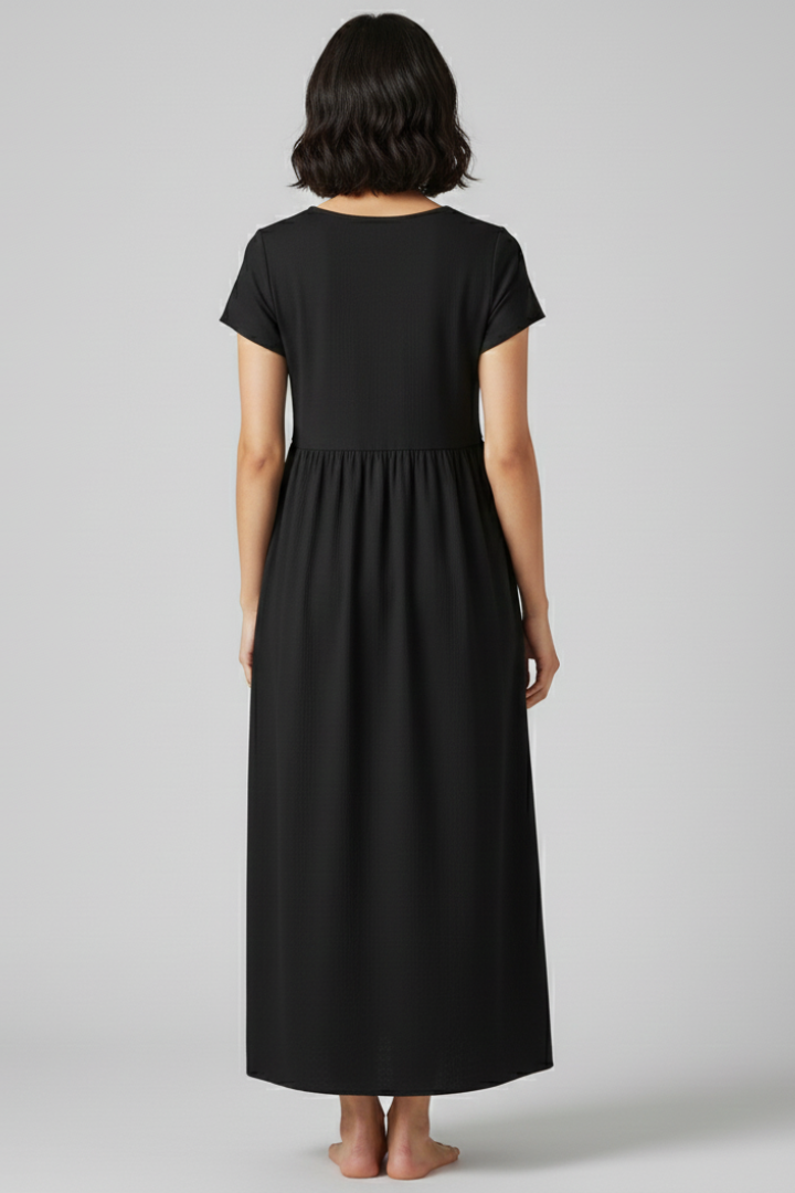 Cerys | Women’s Summer Maxi Dress – Relaxed Waist Sleeveless Straight Hem Dress