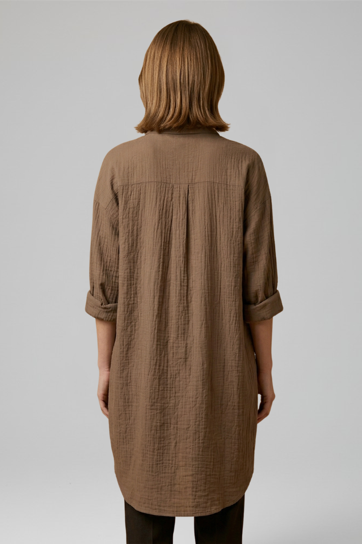 Clarissa | Women's Long Sleeve Shirt – Classic Collar Button Down Blouse with Relaxed Fit