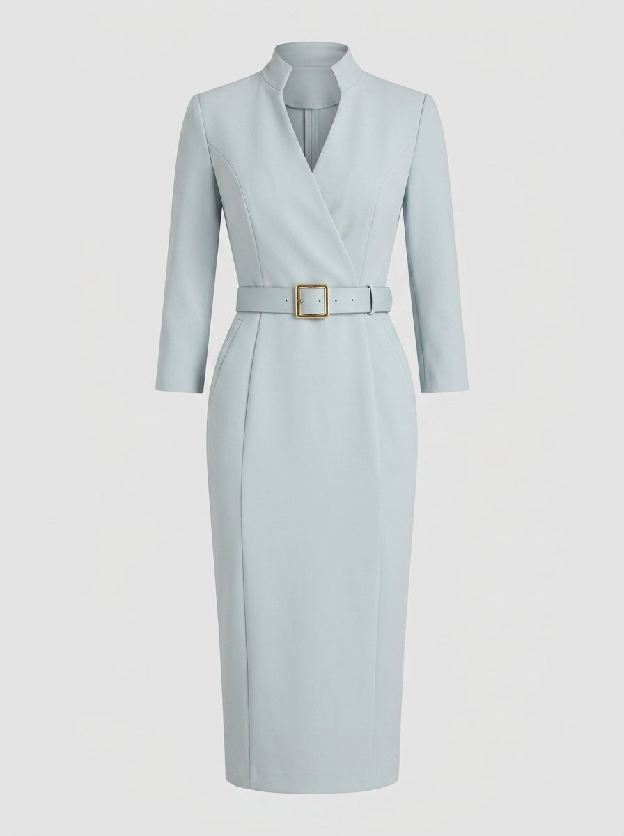 Cyrene | Women’s Work Dress – Elegant Midi Sheath Dress