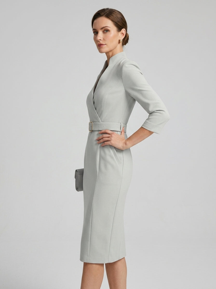 Cyrene | Women’s Work Dress – Elegant Midi Sheath Dress
