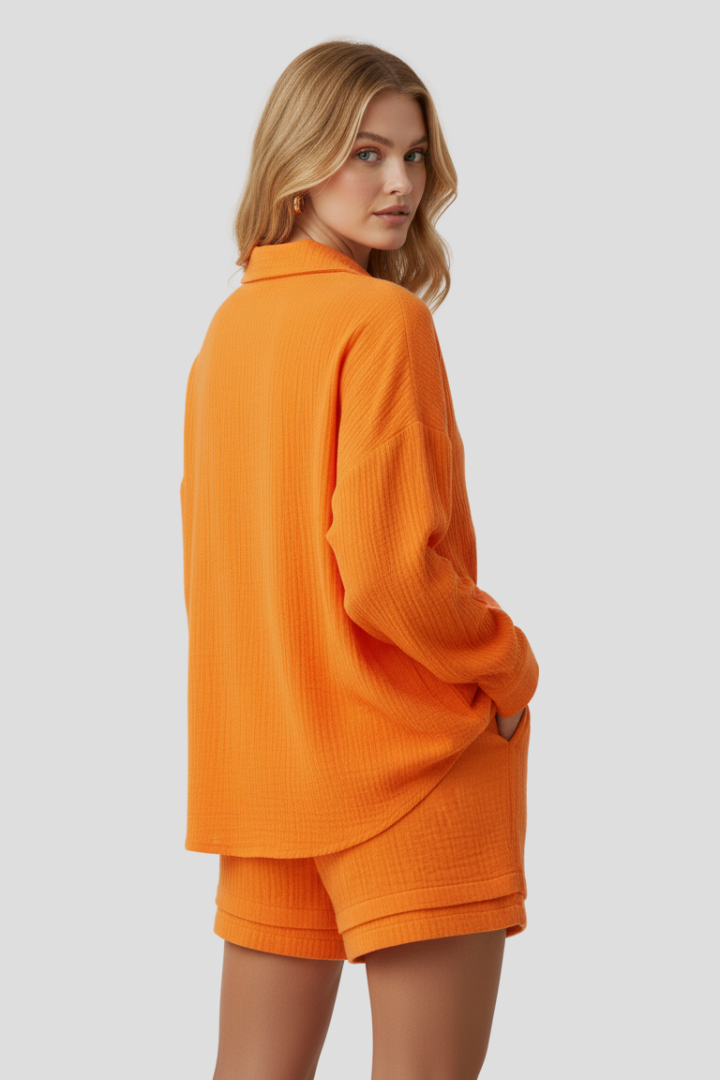 Elaina | Women’s Two-Piece Set – Relaxed Fit Lounge Set, Summer Co-Ord Outfit