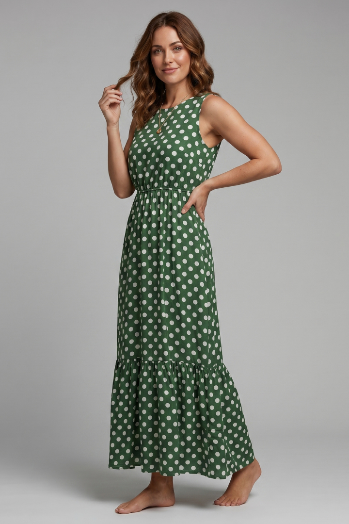 Elva | Women’s Wrap Maxi Dress – Sleeveless V-Neck