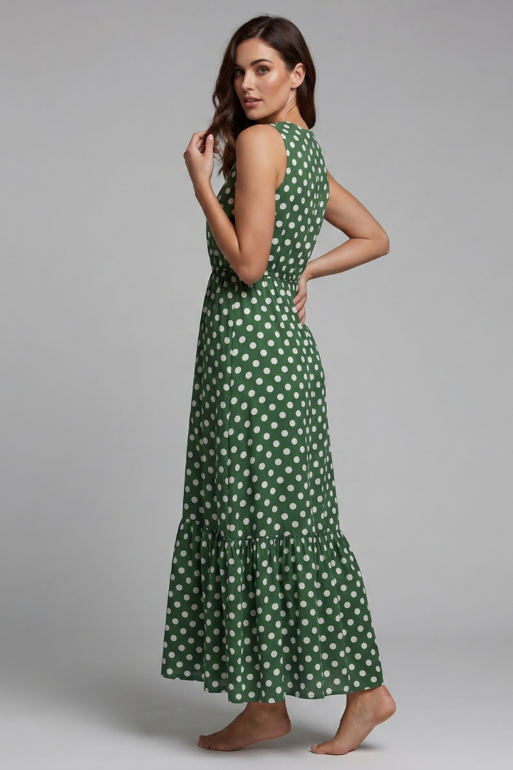 Elva | Women’s Wrap Maxi Dress – Sleeveless V-Neck