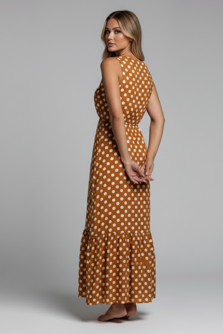 Elva | Women’s Wrap Maxi Dress – Sleeveless V-Neck