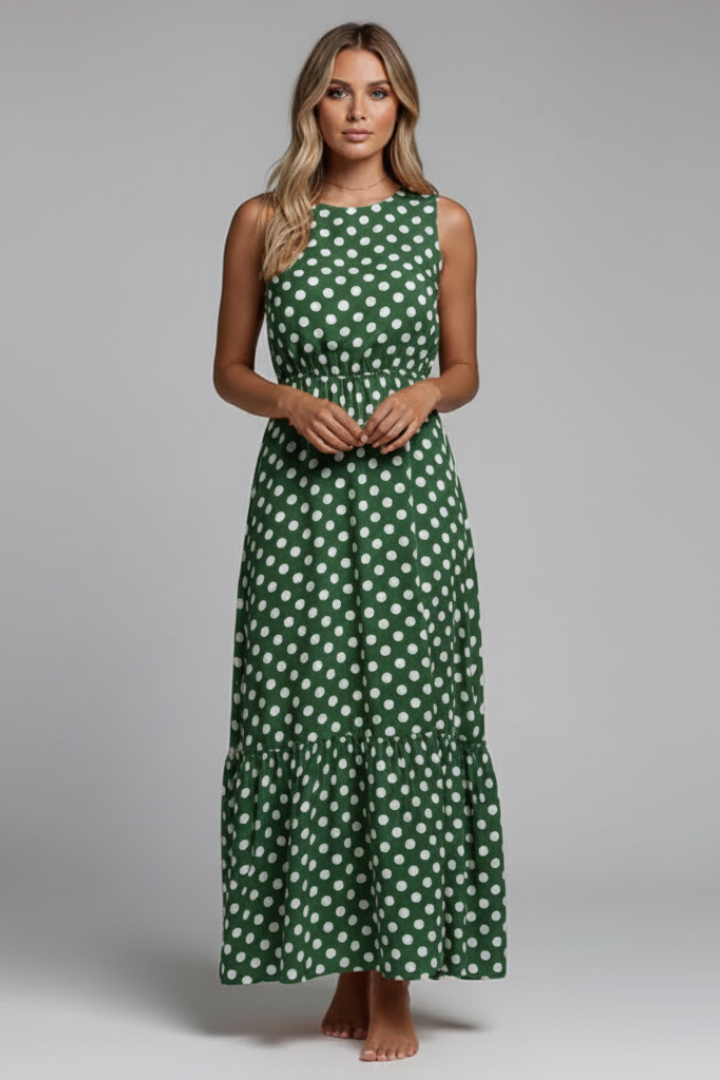 Elva | Women’s Wrap Maxi Dress – Sleeveless V-Neck