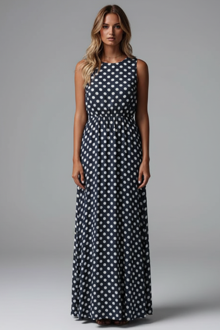 Elva | Women’s Wrap Maxi Dress – Sleeveless V-Neck