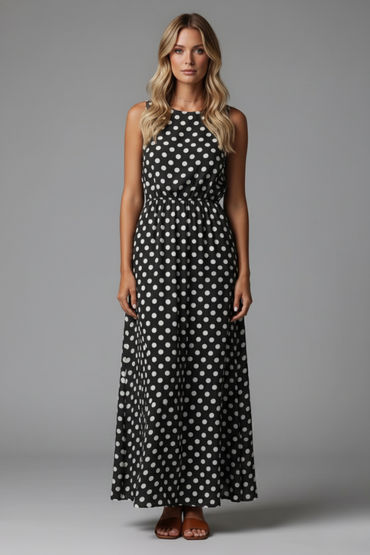 Elva | Women’s Wrap Maxi Dress – Sleeveless V-Neck