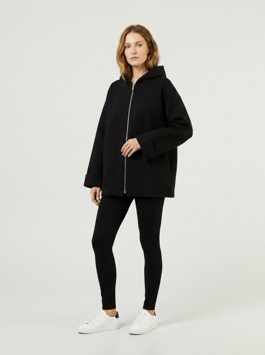 Elviera | Women’s Hooded Jacket with Zip Closure and Pockets