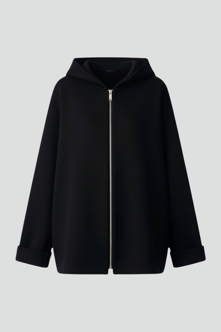 Elviera | Women’s Hooded Jacket with Zip Closure and Pockets