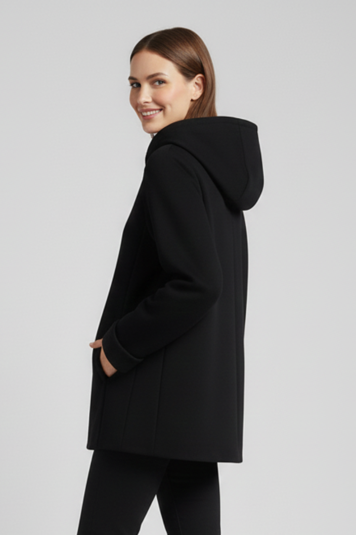 Elviera | Women’s Hooded Jacket with Zip Closure and Pockets