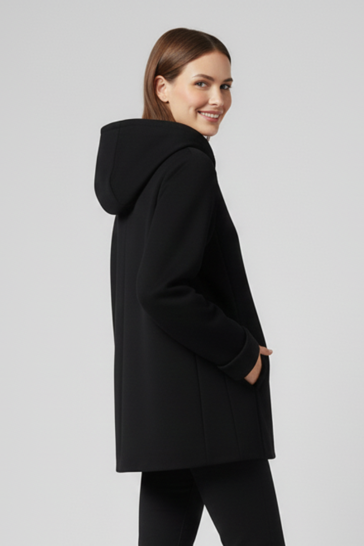Elviera | Women’s Hooded Jacket with Zip Closure and Pockets