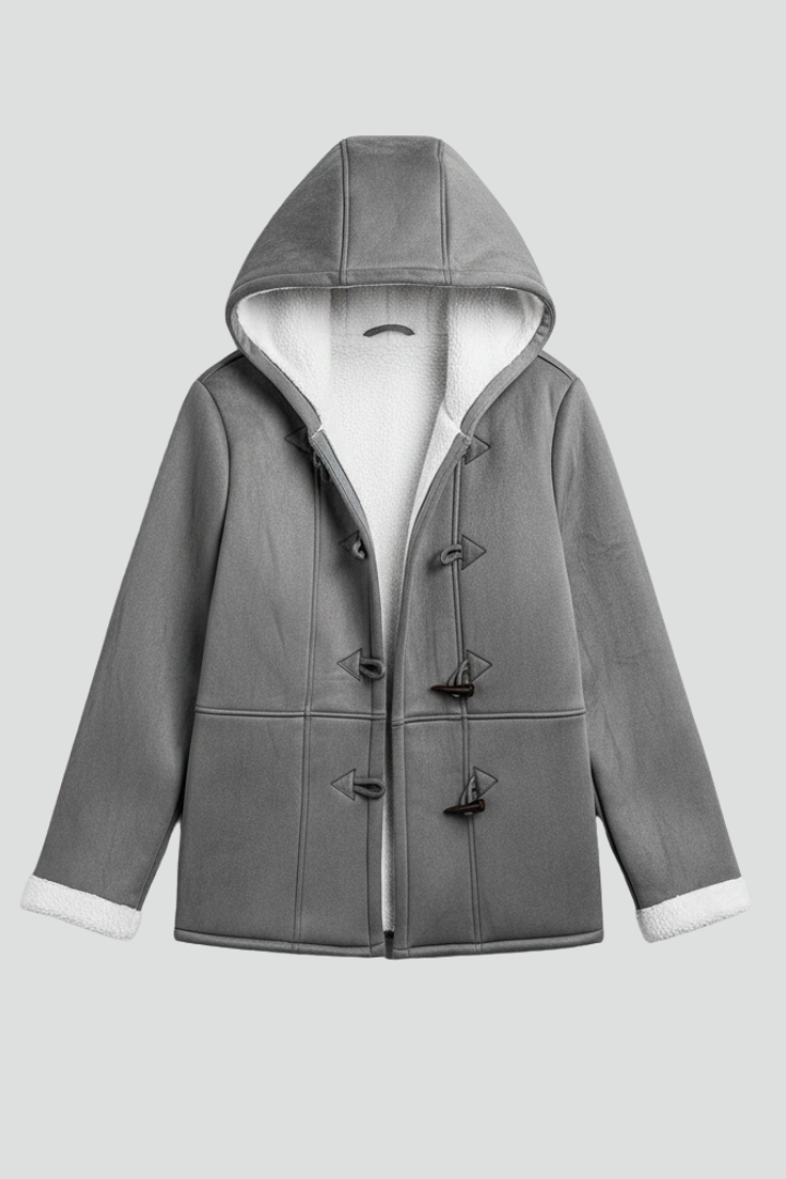 Eudora | Women’s Hooded Coat – Toggle Fastening, Lined Interior & Long Sleeves