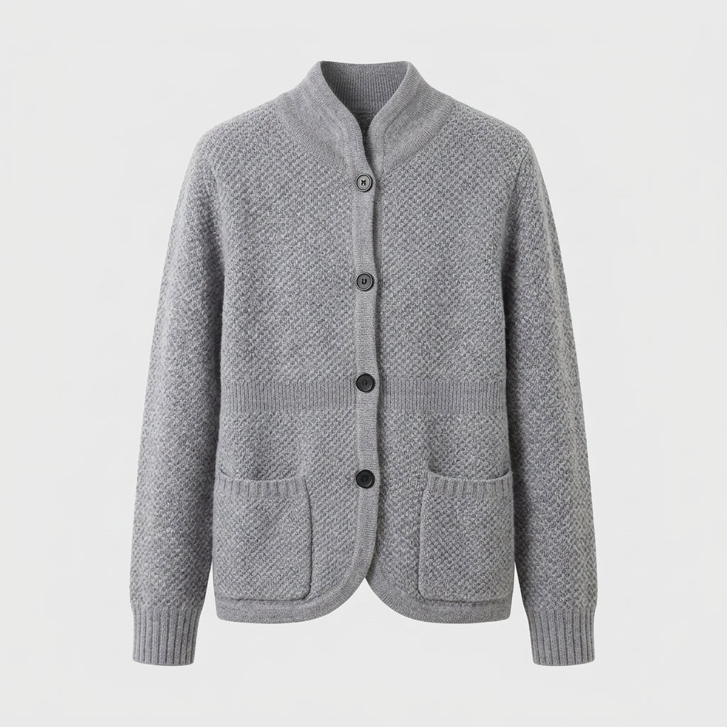 Fabiola | Luxury Women's Vest – Cashmere Cardigan with Button Closure & Pockets