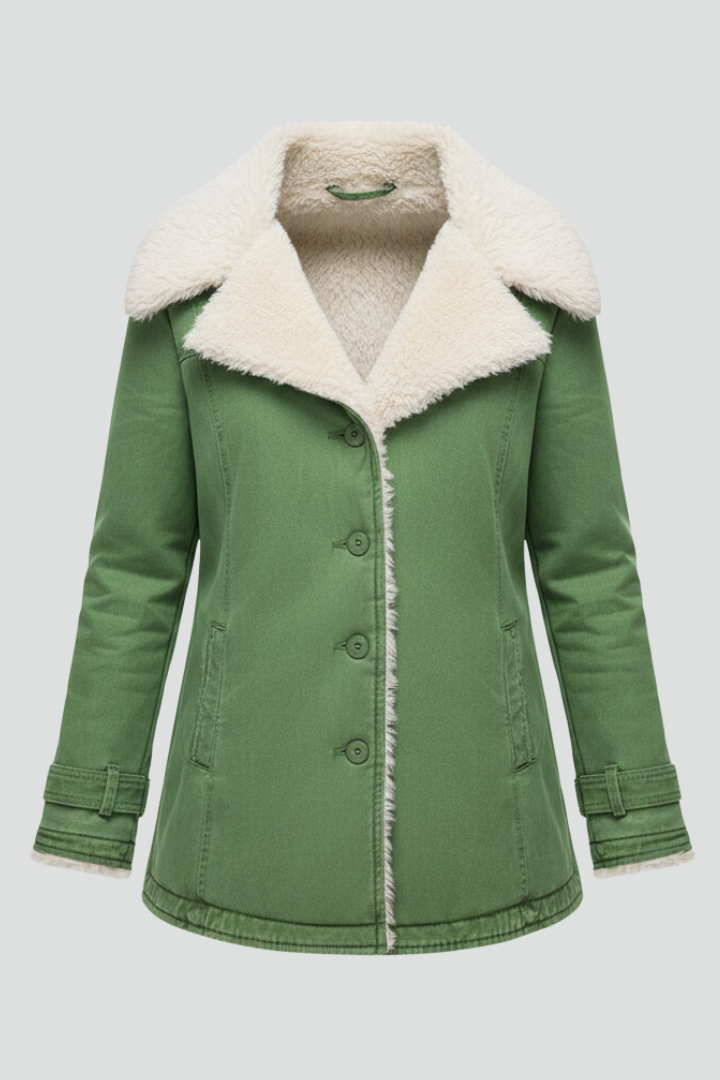 Freesia | Women’s Textured Jacket with Turn-Down Collar