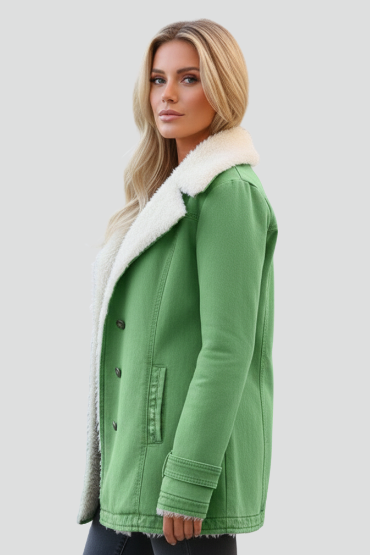 Freesia | Women’s Textured Jacket with Turn-Down Collar